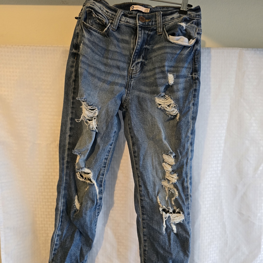 Distressed Blue Jeans for Women
